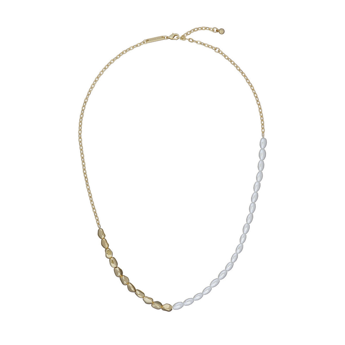 ted baker ilenie: island pearl bead necklace gold tone pearl