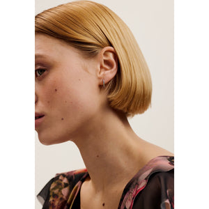 ted baker heplie: crystal hoop earrings (14mm) silver tone, rainbow crystal