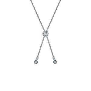 ted baker cherla: crystal button adjustable bracelet silver tone,black, clear crystal
