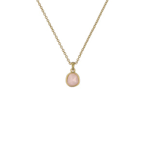 ted baker peralia: pebble stone pendant necklace gold tone, pink