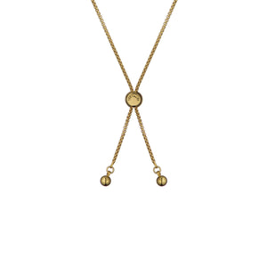 ted baker molina: monogram crystal adjustable bracelet gold tone