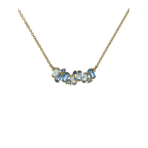 ted baker clarita: crystal cluster pendant necklace gold tone