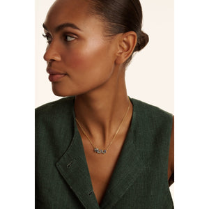 ted baker clarita: crystal cluster pendant necklace gold tone