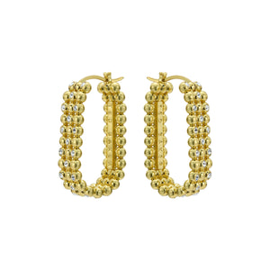 ted baker bollie: crystal bobble gold tone hoop earrings