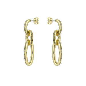 ted baker shirina: crystal shimmer gold tone drop  earrings