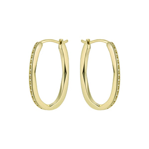 ted baker shivanna: crystal shimmer gold tone hoop earrings