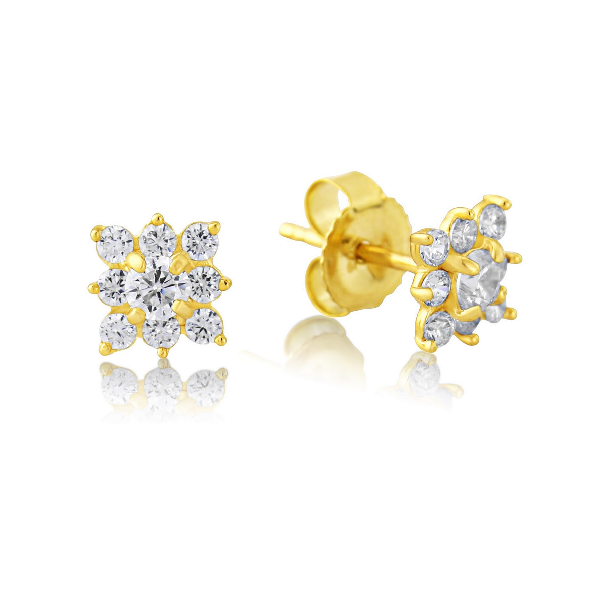 Malabar Gold & Diamonds 22Kt Yellow Gold Stud Earrings For Women :  Amazon.in: Jewellery