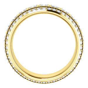 Moores Custom Made Three Row Eternity Ring