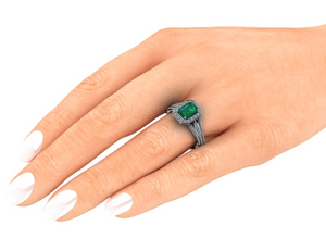 Emerald & Diamond Ring by Moores