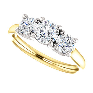 Moores Custom Made Graduated Three Stone Engagement Ring