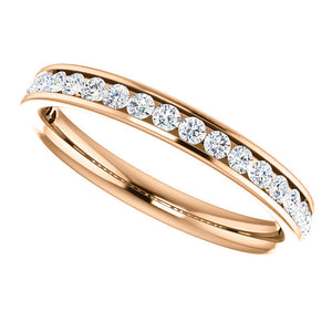 Moores Custom Made Channel Set Wedding/Eternity Ring