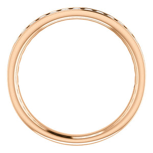 Moores Custom Made Channel Set Wedding/Eternity Ring