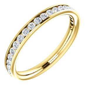 Moores Custom Made Channel Set Wedding/Eternity Ring