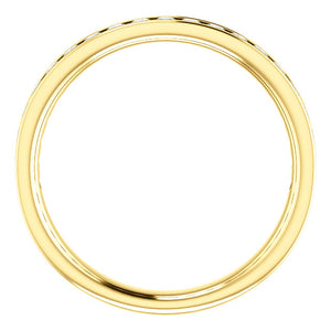 Moores Custom Made Channel Set Wedding/Eternity Ring