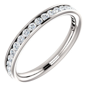 Moores Custom Made Channel Set Wedding/Eternity Ring