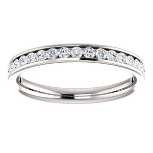 Moores Custom Made Channel Set Wedding/Eternity Ring