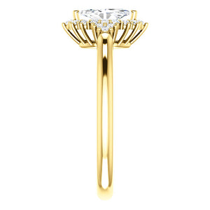 Moores Custom Made Marquise Cut Diamond Engagement Ring