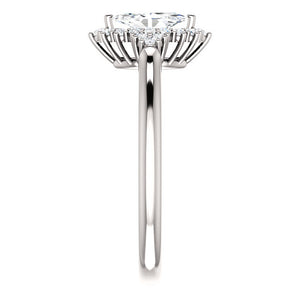 Moores Custom Made Marquise Cut Diamond Engagement Ring
