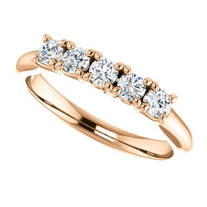 Moores Custom Made 5 Stone Diamond Eternity Ring