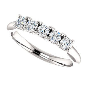 Moores Custom Made 5 Stone Diamond Eternity Ring