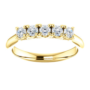 Moores Custom Made 5 Stone Diamond Eternity Ring