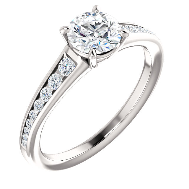 Moores Custom Made Diamond Solitaire Engagement Ring