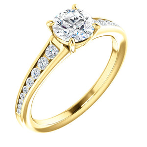 Moores Custom Made Diamond Solitaire Engagement Ring
