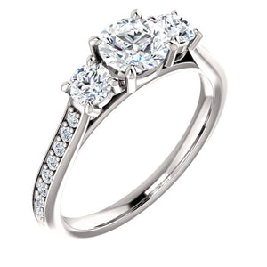 Bespoke Three Stone Diamond Engagement Ring By Moores