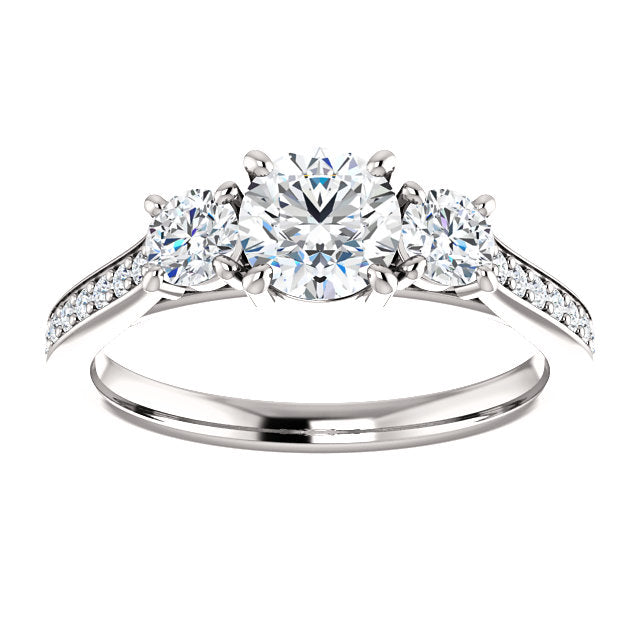 Bespoke Three Stone Diamond Engagement Ring By Moores