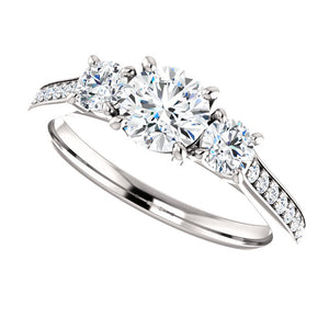 Bespoke Three Stone Diamond Engagement Ring By Moores