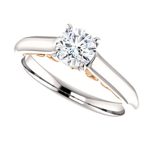 Moores Custom Made Solitaire Diamond Engagement Ring