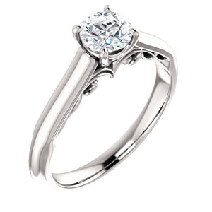 Moores Custom Made Solitaire Diamond Engagement Ring