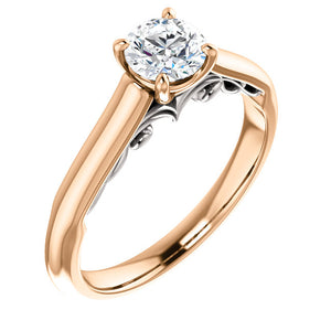 Moores Custom Made Solitaire Diamond Engagement Ring