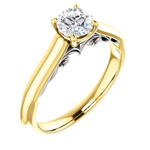 Moores Custom Made Solitaire Diamond Engagement Ring