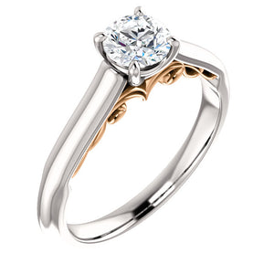 Moores Custom Made Solitaire Diamond Engagement Ring