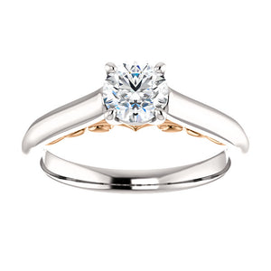 Moores Custom Made Solitaire Diamond Engagement Ring