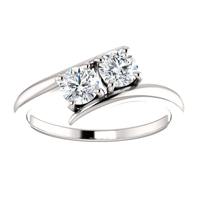 Moores Bespoke Two Stone Diamond Ring