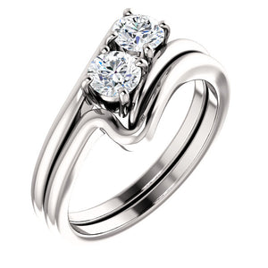 Moores Bespoke Two Stone Diamond Ring