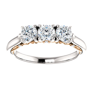 Moores Custom Made Three Stone Diamond Ring