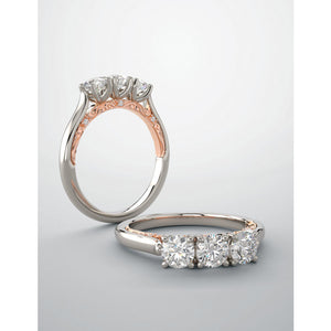 Moores Custom Made Three Stone Diamond Ring