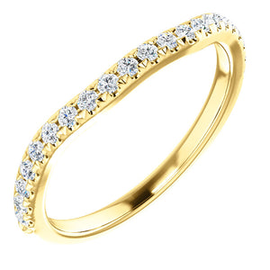 Moores Shaped Platinum and Diamond Wedding Ring