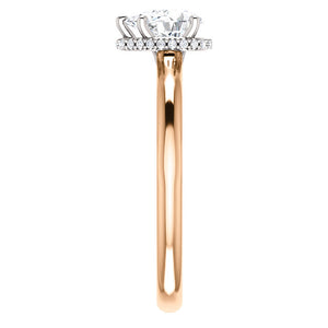 Moores Custom Made Pear Shaped Diamond Solitaire Ring