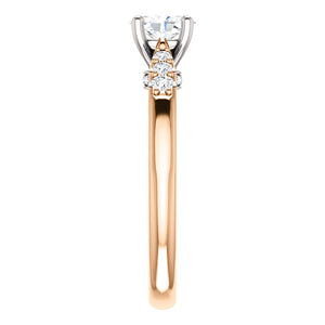 Custom Made Two Tone Diamond Engagement Ring by Moores