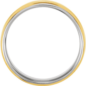 Gents Two Tone Wedding Ring