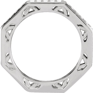 Moores Custom Made Angular Eternity Ring