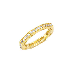 Moores Custom Made Angular Eternity Ring