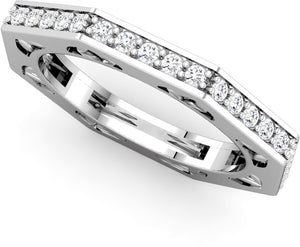 Moores Custom Made Angular Eternity Ring