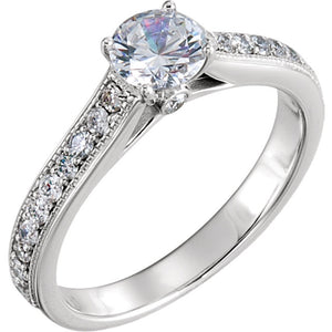 Moores Custom Made Platinum & Diamond Engagement & Wedding Rings