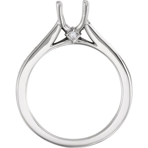 Moores Custom Made Princess Cut Engagement & Wedding Ring Set