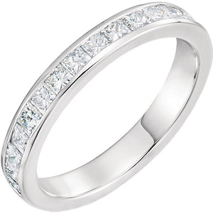 Moores Custom Made Princess Cut Engagement & Wedding Ring Set